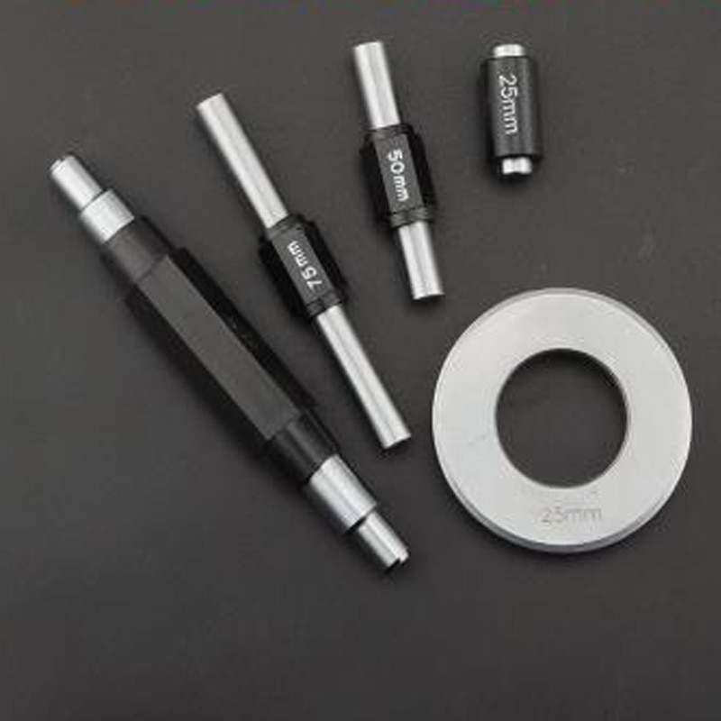 25-100mm étrier micromètre diamètre intérieur diamètre extérieur calibrage bloc tige barre jauge barre et 25mm anneau jauge outil de mesure