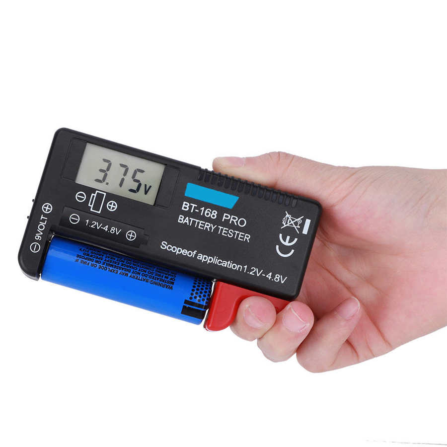 Batterijcapaciteit tester bt168pro digitale lcd batterij tester 1.2v naar 4.8v batterij checker voor kleine batterijen knoopcel