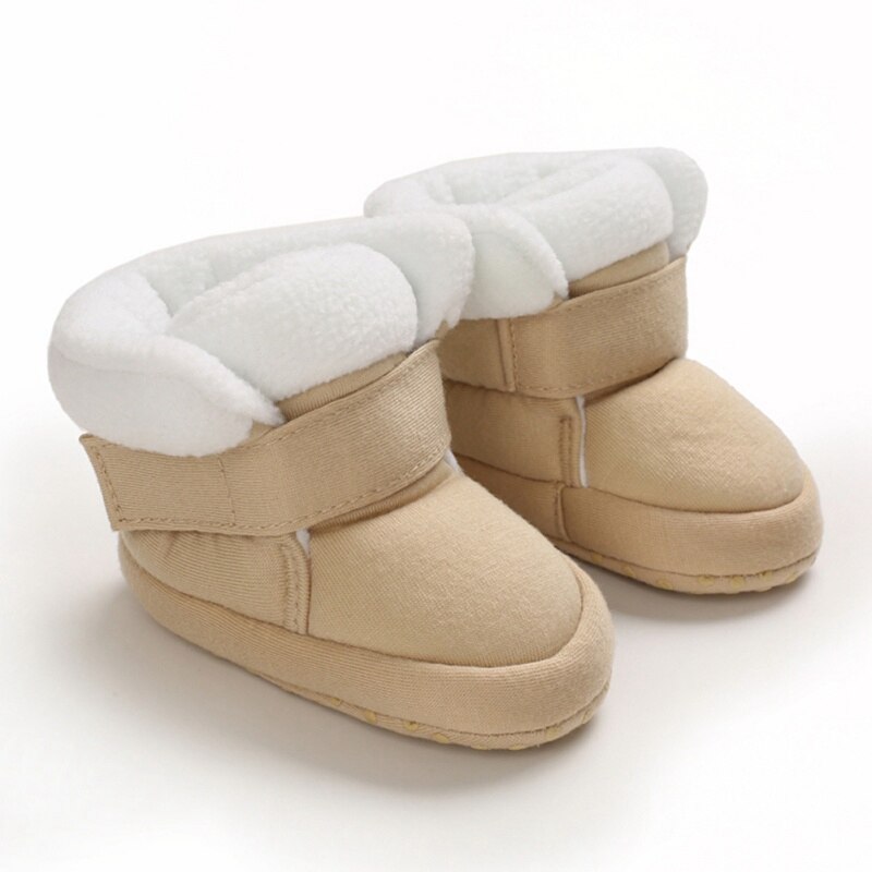 Winter Baby Schoenen Jongens Meisjes Katoen Zachte Zool Sneeuw Booties Dikke Winter Warm Pasgeboren Peuter Laarzen Schoenen Frist Wandelschoenen: K / 13-18 months