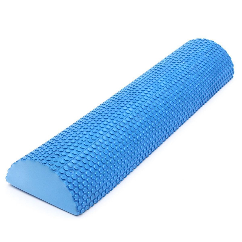 Blue Yoga Blokken Eva Foam Yoga Roller Pilates Fitness Half Ronde Foam Roller Met Massage Floating Point 30cm 45 Cm 60 Cm