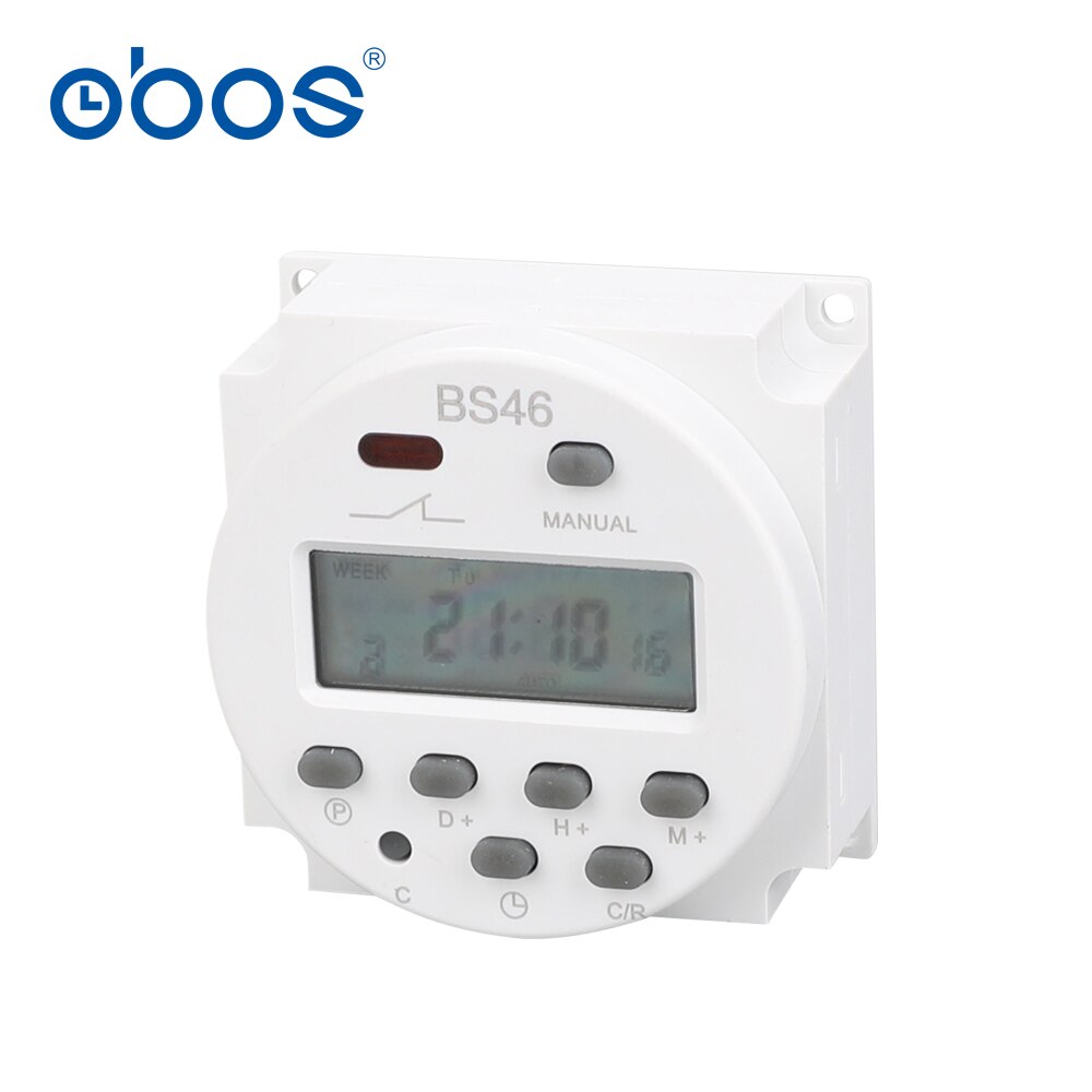 power outage memory 220V 16A CE got digital timer switch built-in regargeable battery cn101A timer 16 times on/off Lcd display
