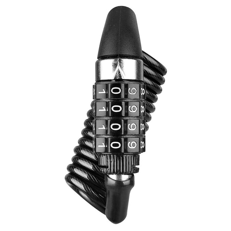 Bicycle Helmet Lock Safety Lock Password Rope Wire Lock Mountain Bike Portable Cable Lock