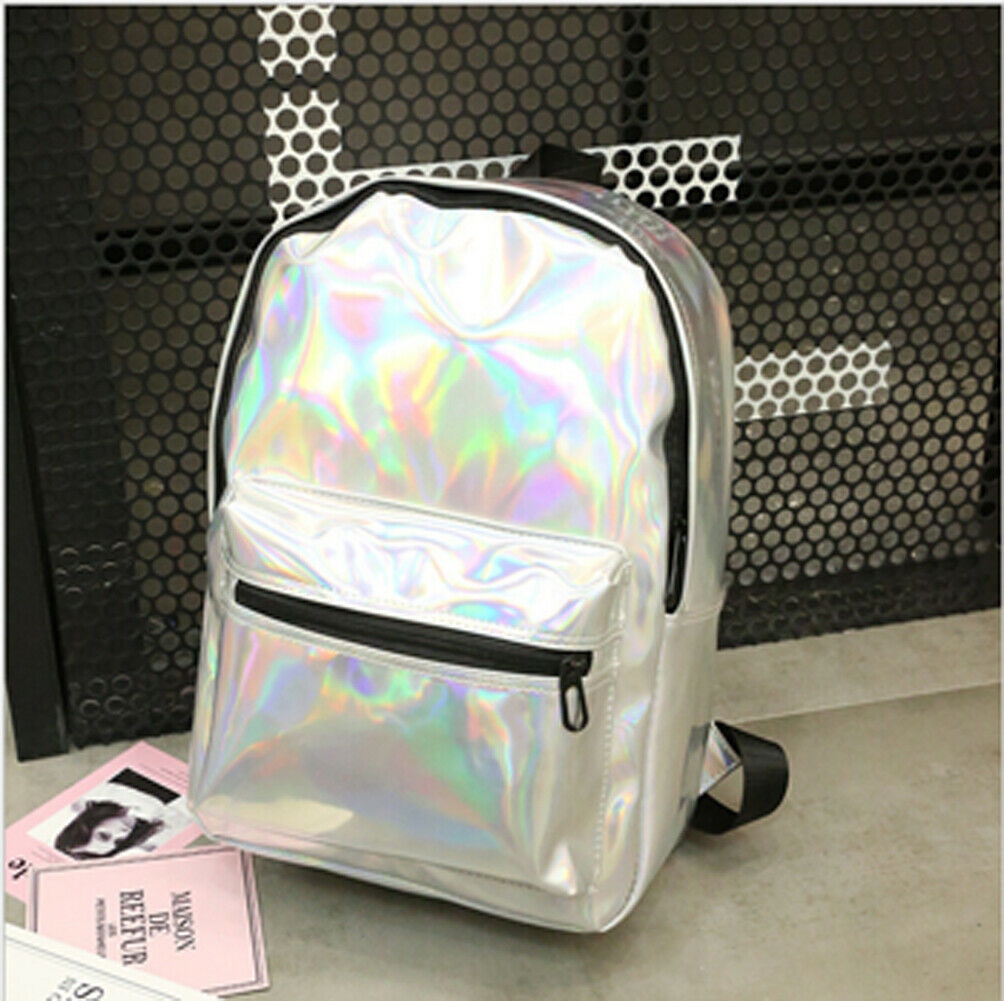 plus récent femmes décontracté holographique Laser sac à dos voyage PU cuir grande capacité Anti-vol Bling école voyage sac à dos