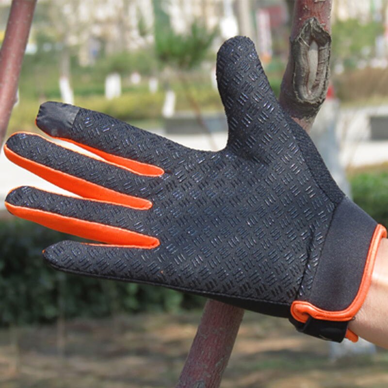 1 paire vélo vélo gants plein doigt écran tactile hommes femmes gants de VTT respirant été mitaines S55