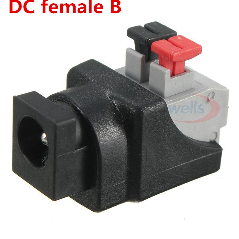 5pcs DC Connector for LED Strip Free Welding LED Strip Adapter Connector Male or Female connector: MULTI