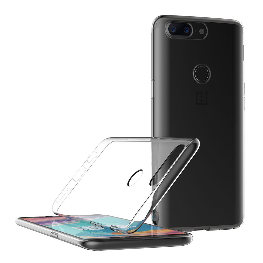 Custodia morbida originale in TPU per OnePlus 5 T 5T Cover sottile e sottile con bordo in silicone protettivo One Plus 5T Cover posteriore trasparente per telefono: Default Title