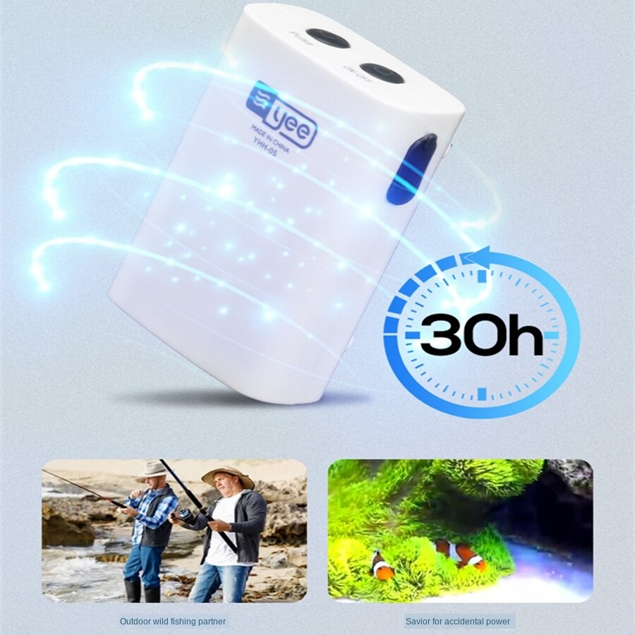 USB Air Pump Outdoor Fishing Household Portable Aeration Pump Small Rechargeable Ultra-quiet Oxygen Pump Energy Saving