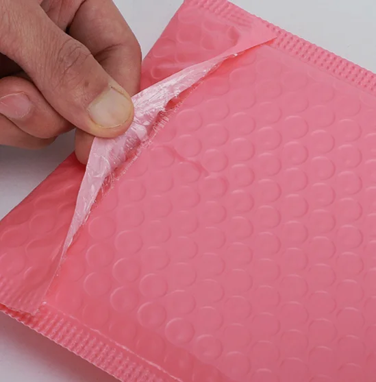 20Pcs Pink Poly Bubble Mailers Padded Envelopes Self Seal Padded Envelopes Bags Black Packaging Envelope Bags For Book