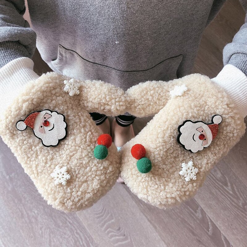 Wecute Christmas Snowflake Kids Warm Gloves for Boy Girl Winnter Versatile Kids Baby Gloves Christmas for Kids: 2