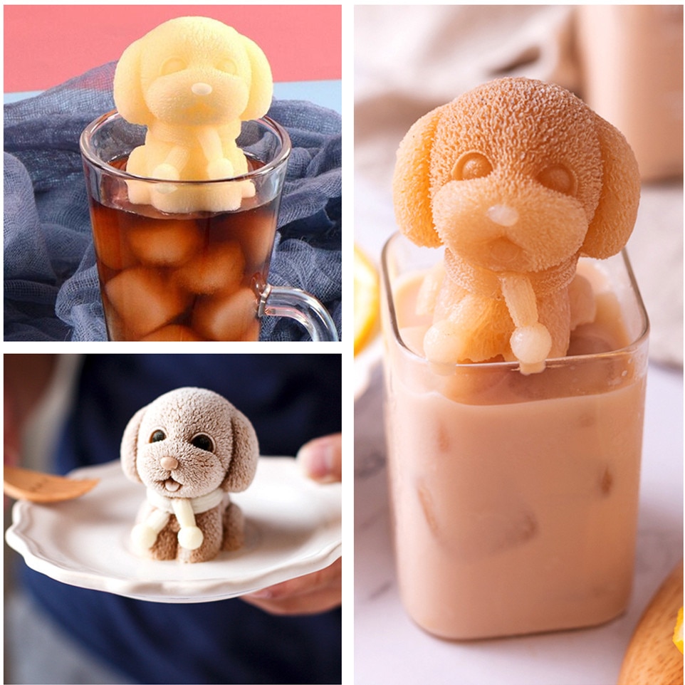 Mini sweater bjørn / bowknot bjørn / hund / delfin silikone skimmel mousse kageform til kaffe juice kage dekorationsværktøj bagværk