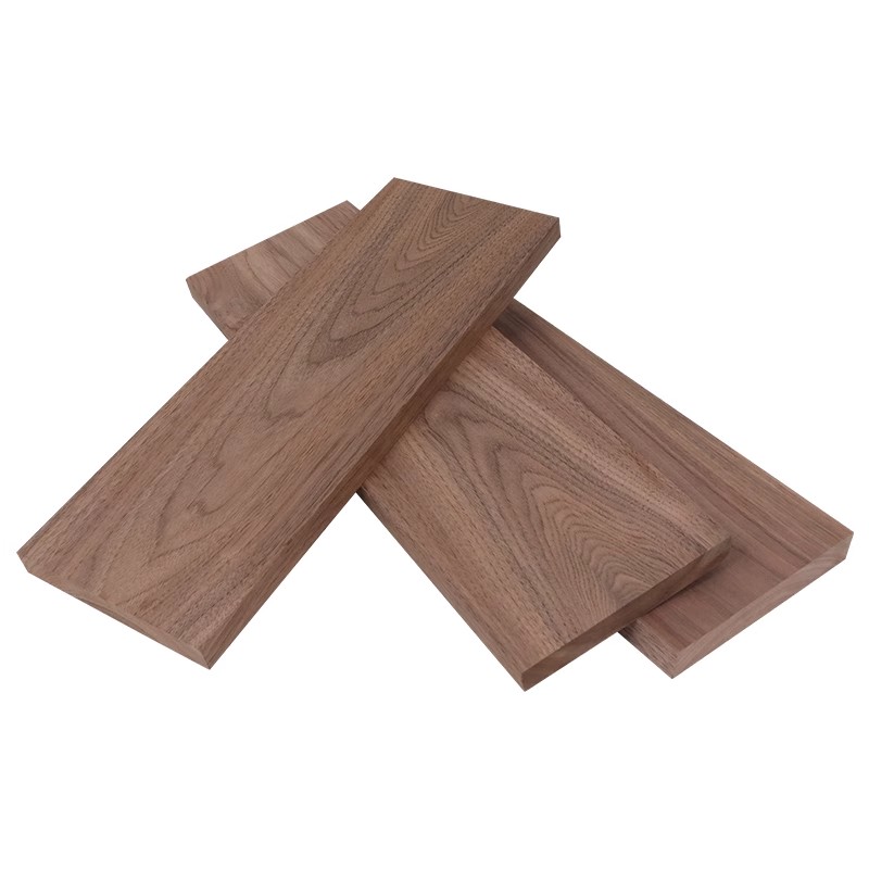 Tablero fino de nogal negro de América del Norte, hecho a mano, hoja fina de madera maciza, tablero de madera pulida, compatible con tamaño personalizado
