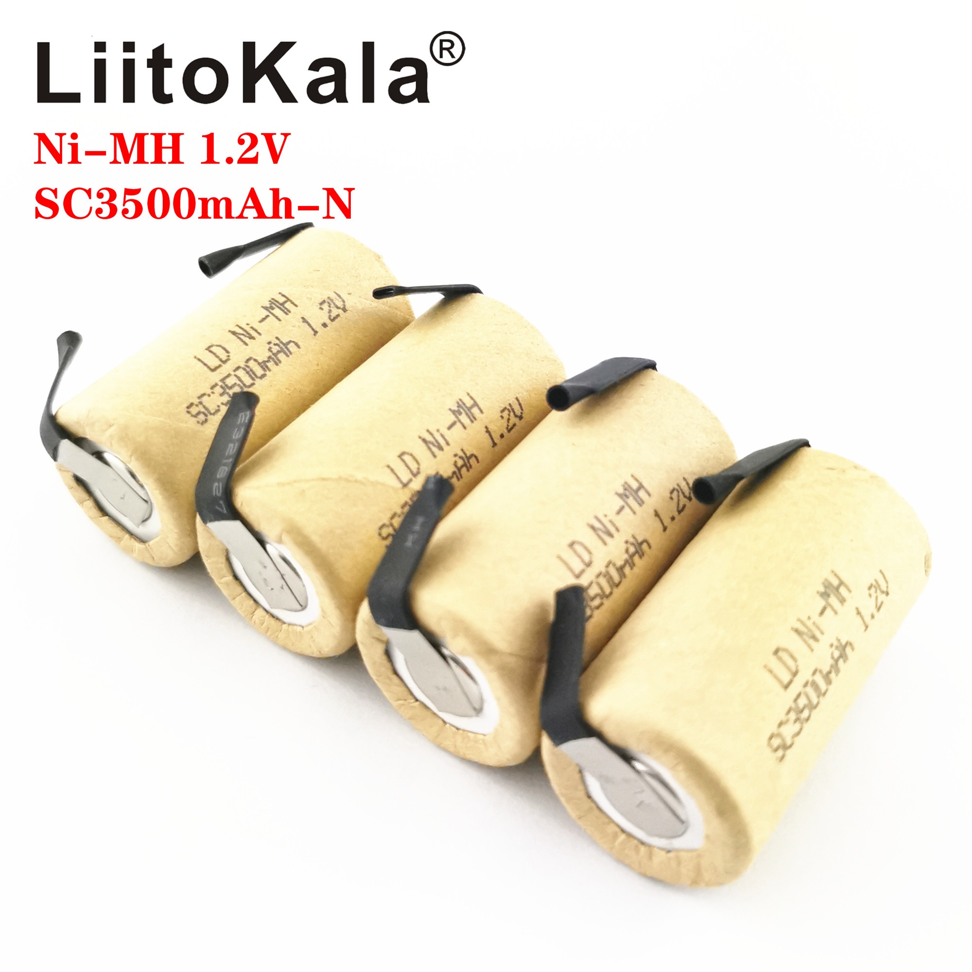 Liitokala Sc 3500Mah Ni-Mh 1.2V Oplaadbare Batterij Hoge Ontlading 10C 15C Voor Elektrische Gereedschap Power Tool Batterij diy Nicke