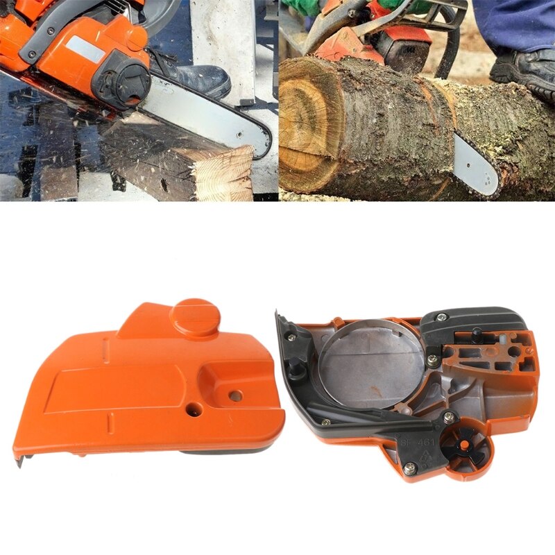 Kædebremse kobling sidedæksel passer til husqvarnae 445 450 motorsav reservedele
