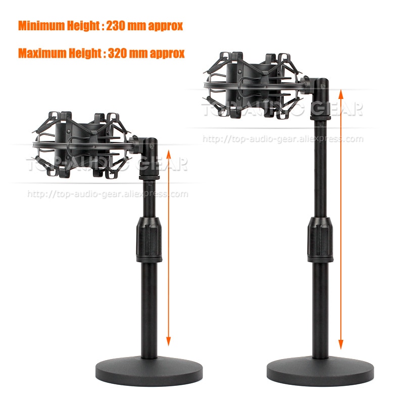 Pince antichoc de support de support de bâti de choc de Microphone d'araignée de bureau pour SHURE KSM42 PG42 PG 27 42 PG27 PGA27 SM27 SM 27 support de micro