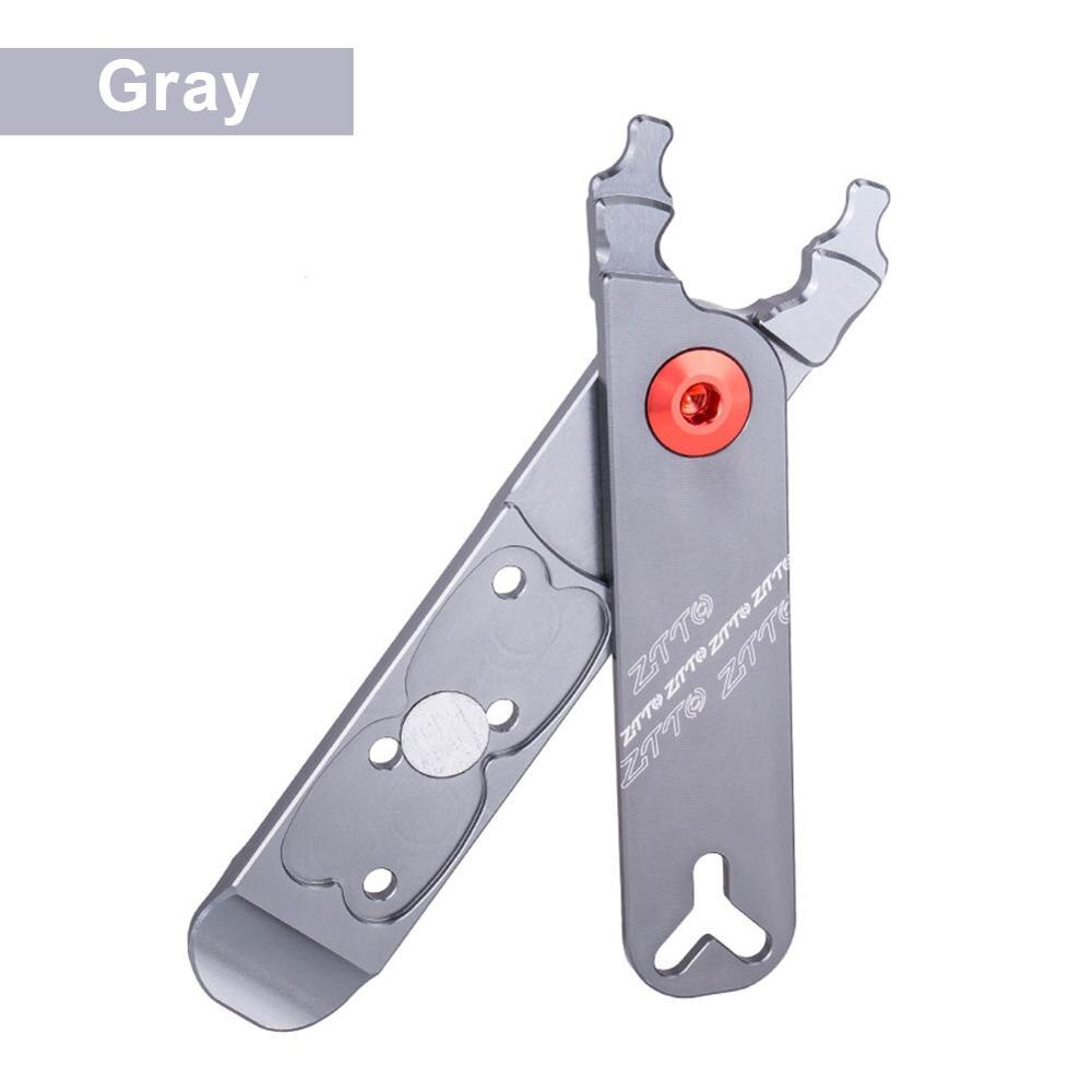 4-In-1 Mini Bike Chain Quick Link Tool Met Haak Up Multi Link Tang Mtb Road Fietsen ketting Klem Magic Gesp Fiets Tool Kit: Grey