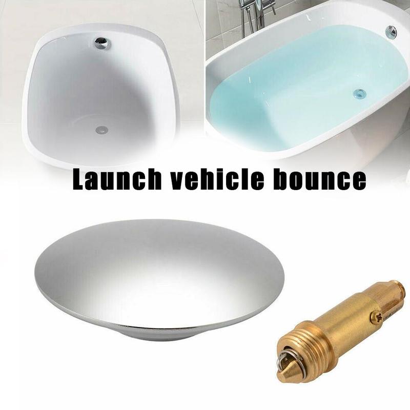 Grifo cromado fácil de subir, lavabo de baño, fregadero de cocina, pulsador, Perno, botón de baño, accesorios, suministros de Clack Y6S7
