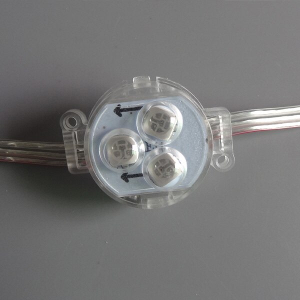 30mm diameter; 12V;UCS1903;addressable led smart module;0.72W;RGB full color;transparent cover