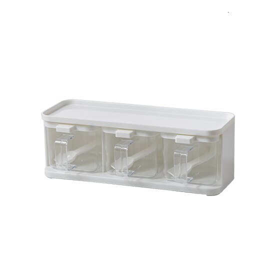 Plastic Seasoning Storage Box Set Kitchen Organizer Rangement Cuisine Stackable Condiment Storage Container With Drawer: condiment box