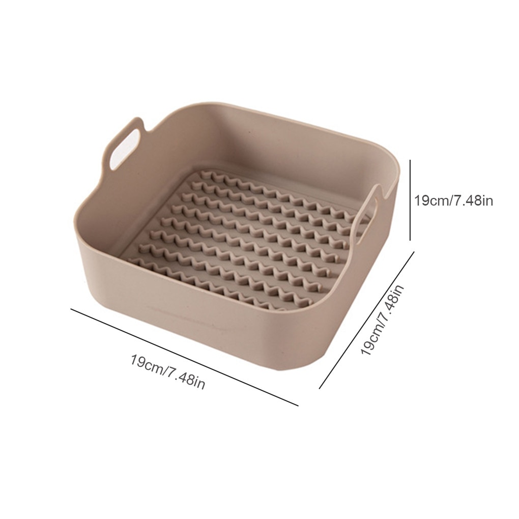 AirFryer Silicone Pot Multifunctional Air Fryers Oven Accessories Bread Fried Chicken Pizza Basket Baking Tray FDA Baking Dishes