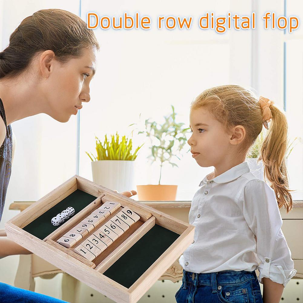 Closed Box Game Adult 2 Or 4 Players Double Board Dice Game Children Home Education Math Strategy Game