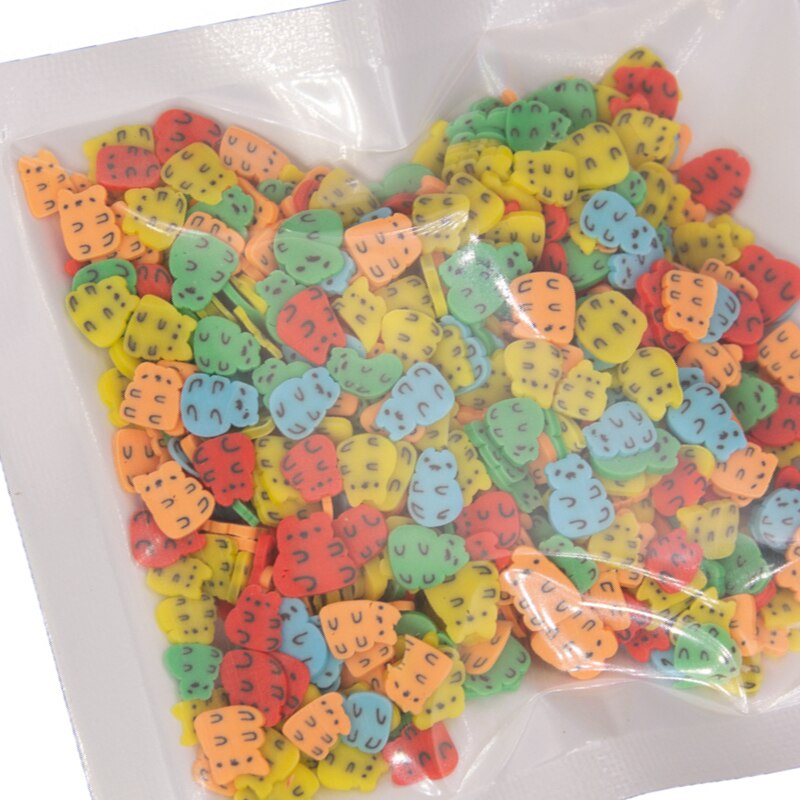 30g Butterfly Wings Bee Bear Unicorn Chicken Soft Polymer Clay Slices Sprinkles for Crafts Making DIY Slimes Filler Accessories: 5 small