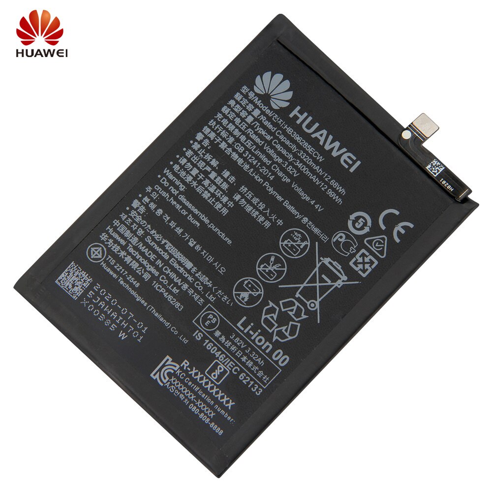 Original Replacement Battery Huawei HB396285ECW For Huawei P20 Honor 10 Honor 20i HRY-TL00T Maimang 8 Phone Battery 3400mAh