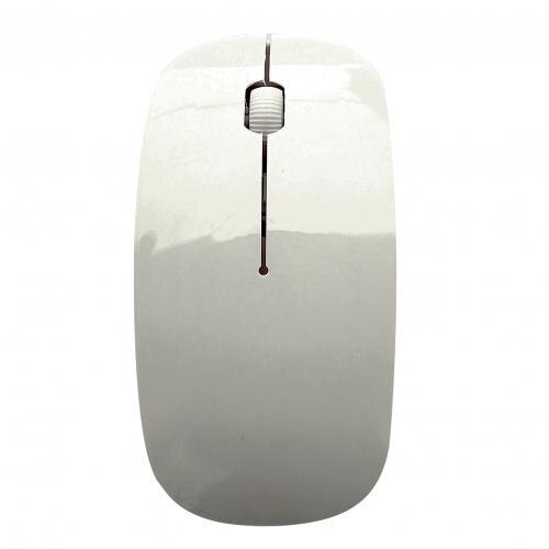 Souris optique sans fil ultrafine, récepteur USB 2.4 ghz, pour ordinateur de bureau et portable: WHITE