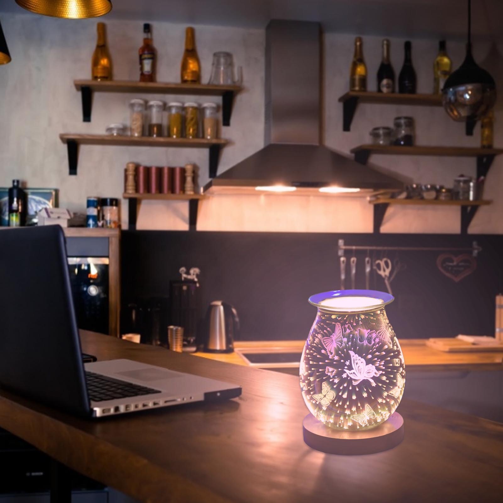 Home Aroma Electric Wax Melt Burner Lamp Night Light Wax Warmer 3D Plug Aromatherapy Wax Melt Warmer