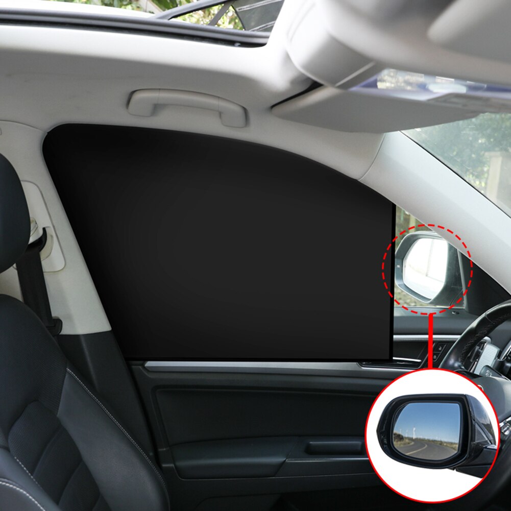 Magnetic Car Side Window Sunshade Cover Sun Visor Summer Protection Window Curtain for Front / Rear Black Car Curtain