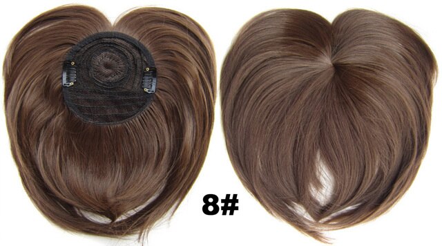 Clip in on synthetic top closure hair fringe head skin hair bang B7 18 colours available 4pcs/lots: B7 Color 8