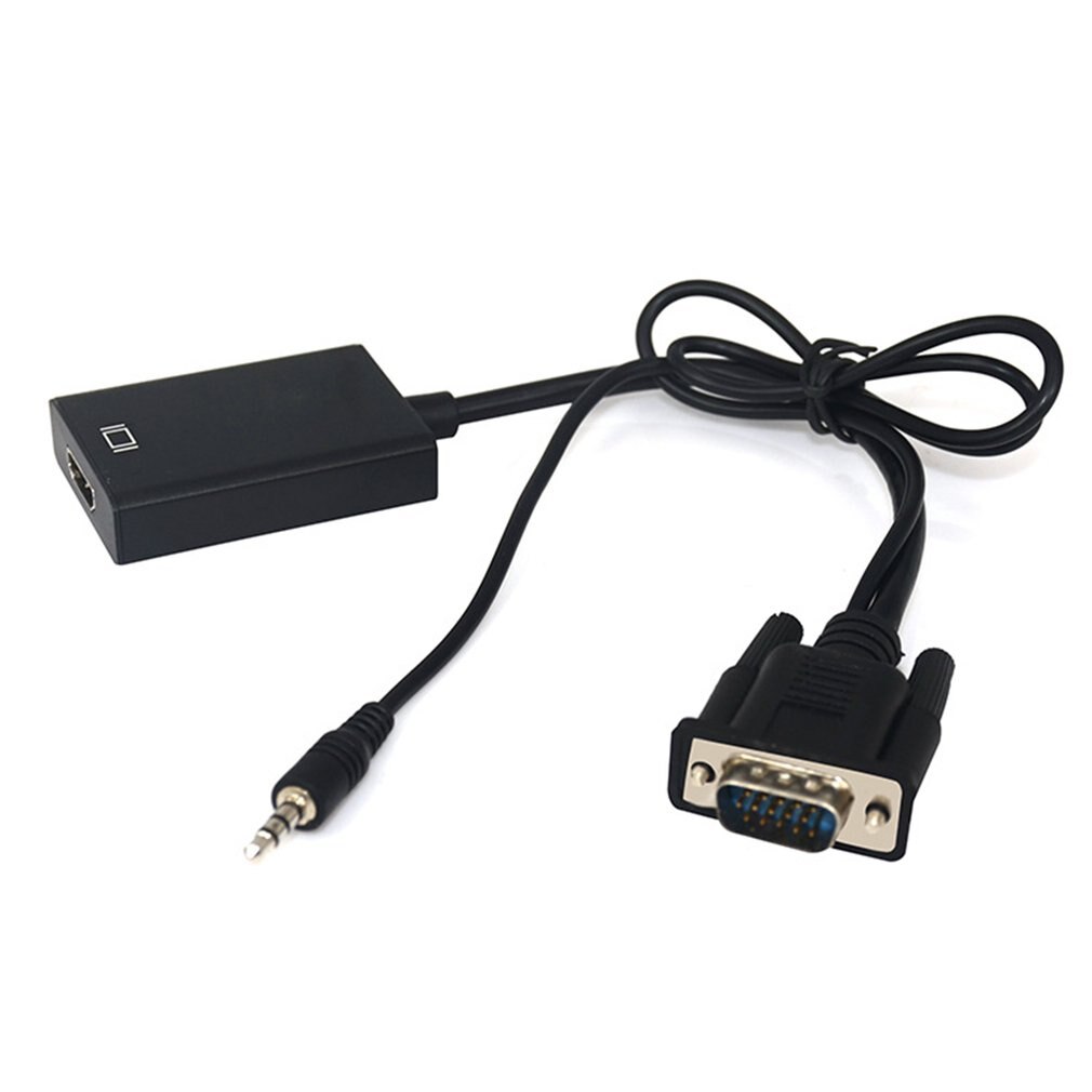 Vga To Hdmi Converter VGA Male to HDMI Female Converter Adapter Cable With Audio Output 1080P VGA HDMI Adapter for PC laptop