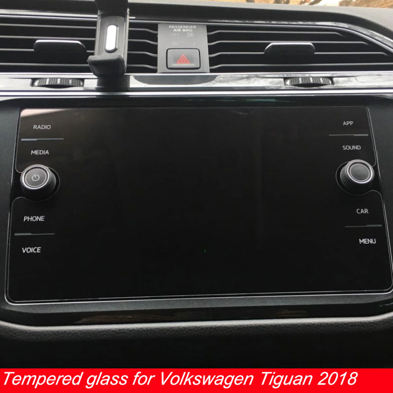 8 Inch Voor Volkswagen Tiguan Screen Protector Auto Gps Navigatie Lcd Gehard Film Voor Vw Tiguan Atlas Accessoriess