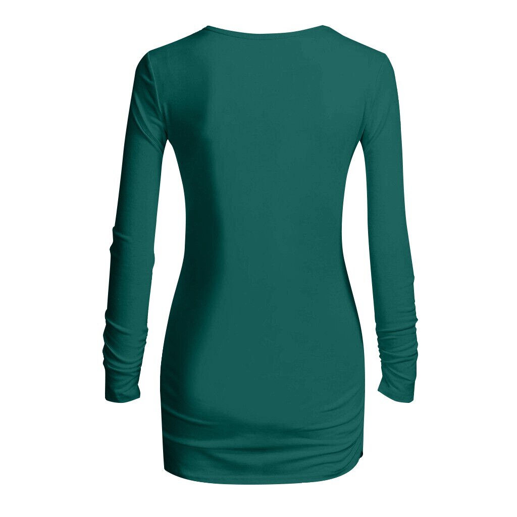 Maternity Clothes Christmas Maternity Long Sleeve Letter Printed T-shirt Tops Pregnancy Blouse Tops For Pregnant Women