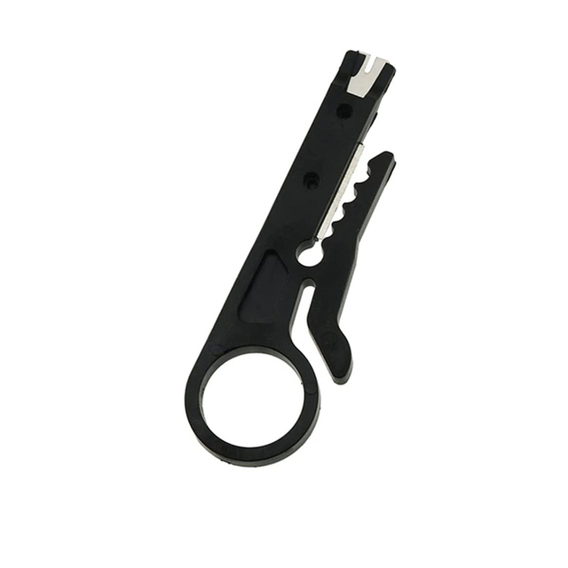 Kabel Abisolieren Draht Cutter Crimpen Werkzeug Multi Stripper Messer Crimper Zange Mini Tragbare Dekrustation Elektrische Gerade: Schwarz