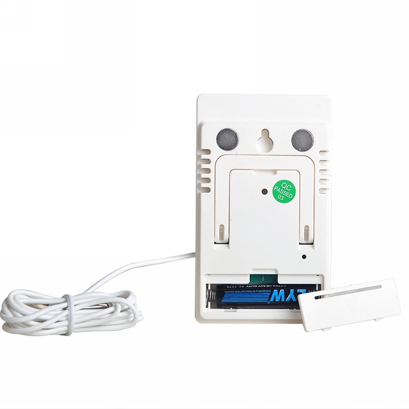 Digital Thermometer Hygrometer Indoor Outdoor Temperature Humidity Meter C/F LCD Display Sensor Probe Weather Station