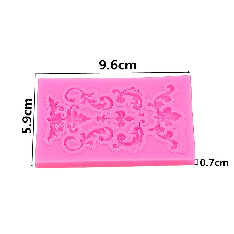Gadgets Fondant Mallen Relief Silicone mold Europese Retro Relief Kant Fondant Gumpaste Chocolade Snoep Klei Silicone Mold