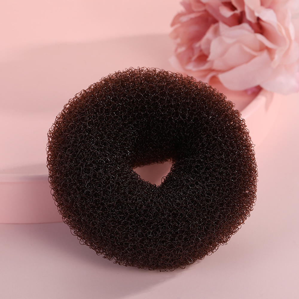 1 unidad de máquina mágica para hacer moños de pelo, moldeador mágico para mujer, diademas de esponja de espuma para Donut, anillo grande fácil, herramientas de estilismo para el cabello, accesorios: Verde militar