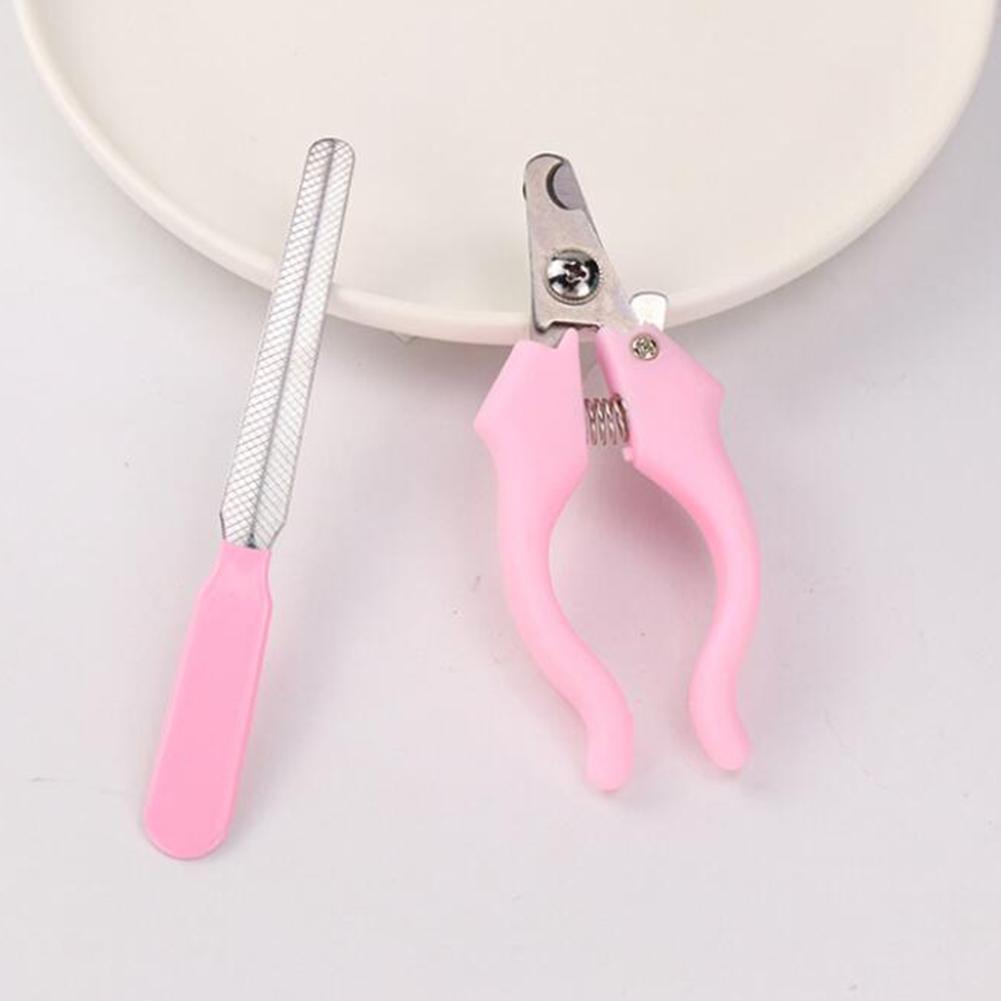 Cortaúñas para mascotas con Lima, cortaúñas de acero inoxidable para perros, Tijeras para uñas de gato, suministros de limpieza para mascotas