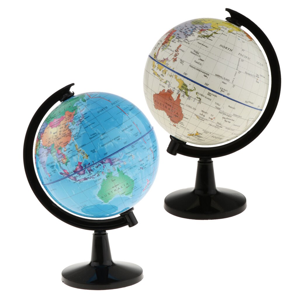 2Pcs World Globe Spinning Interactive Learning Model For Kids