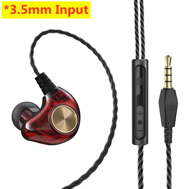 Android Handy DrivebyWire Headset Metall Heavy Bass Computer PC Headset InEar Sport Headset: Blau