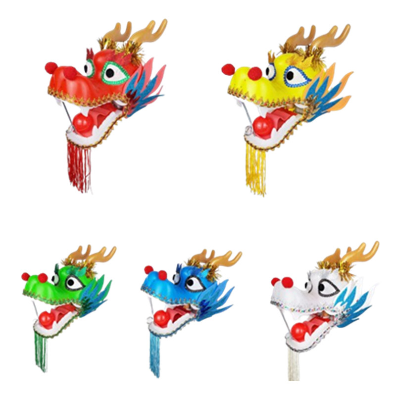 400 Gram Adults Chinese Dance Dragon Head Plastic Solid Firm Hard Anti-broken Dragon Dance Accessories