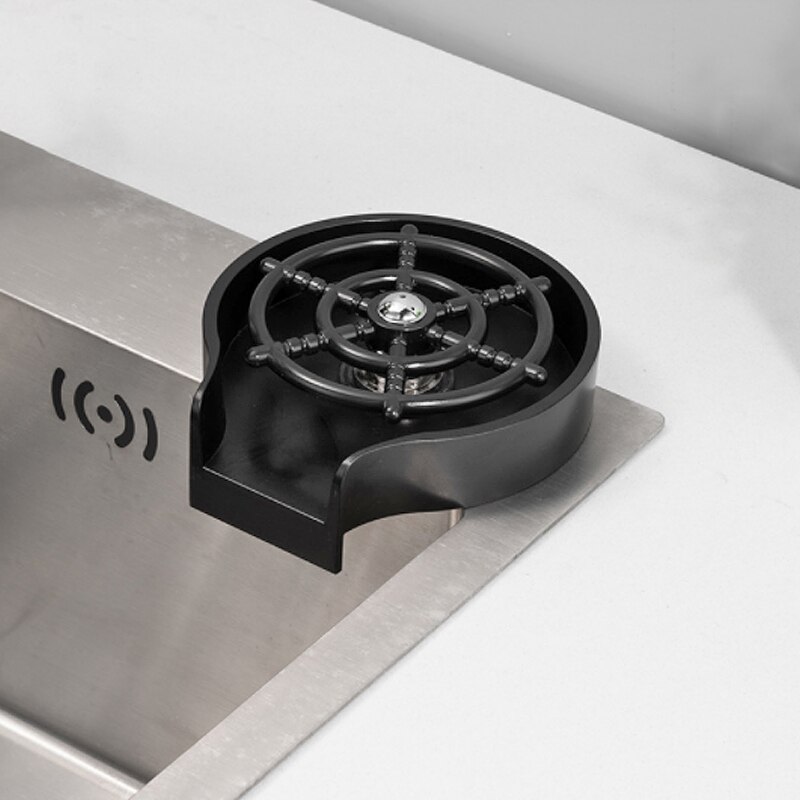 Faucet Glass Rinser For Kitchen Sink Bar Glass Rinser Coffee Pitcher Automatic Cup Washer Bottle Rinser Wash Cup Tool