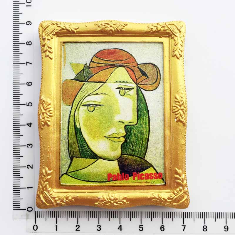 Fransk spansk abstrakt maler picasso maleri køleskab magnet turist souvenirs magnetisk køleskab klistermærker samling