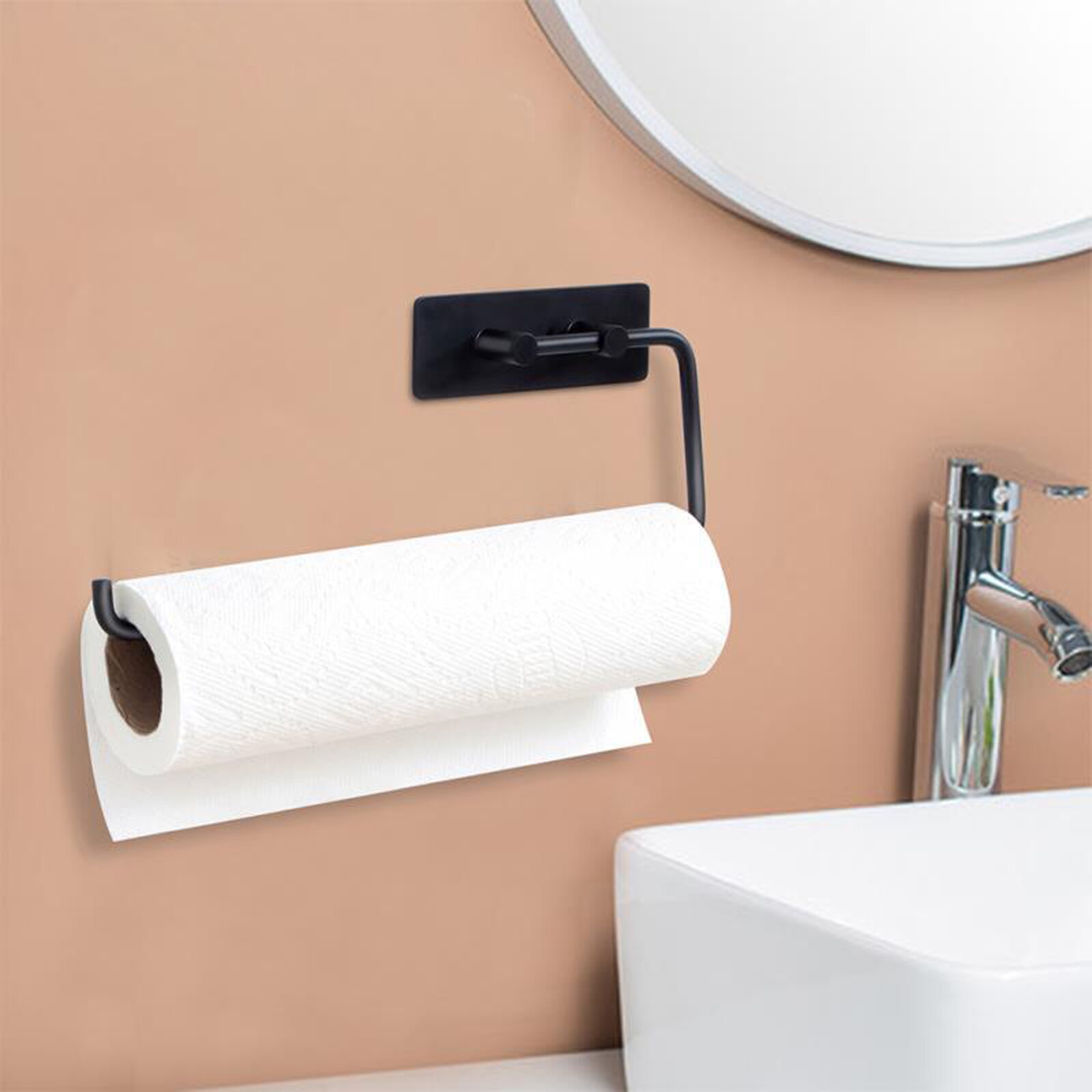 Zelfklevende Toiletrolhouder Roestvrij Staal Badkamer Tissue Houder Handdoekenrek Voor Keuken Papierrolhouder