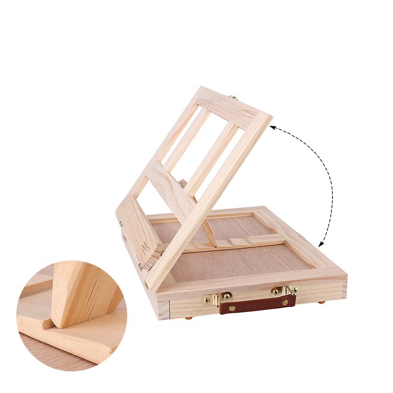 Caballete de escritorio portátil, base de pintura multifuncional de mesa para artista, ligero y plegable, para almacenamiento durante viajes