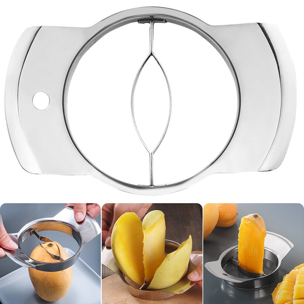 Mango Cutter Kitchen Gadgets Stainless Fruit Core Seed Remover Chopper Mango Cutter Pitter Kitchen Tool Kitchen Accessories: Default Title