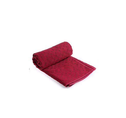 Tappetino Yoga Hewolf - 183cm x 61cm - Fibra Ultrafine e Gel di Silice - Coperta Antiscivolo per Allenamento - Borsa Gratis Inclusa: Borgogna
