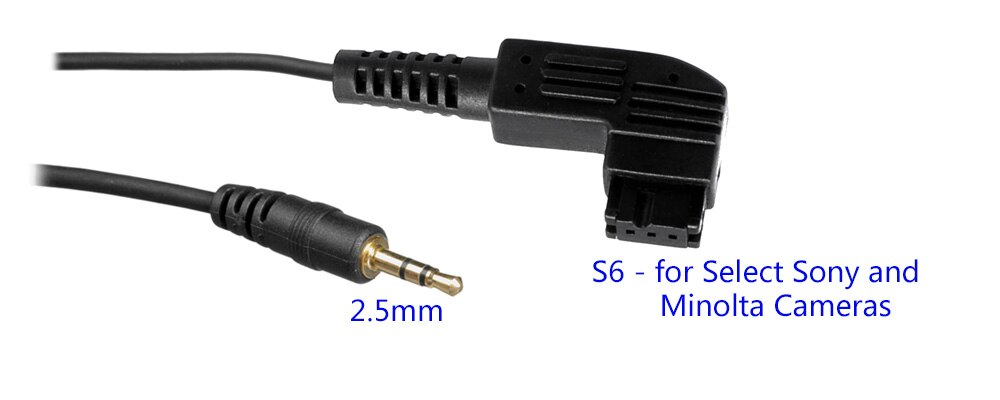 Cavo a distanza del rilascio dell&#39;otturatore di AODELAN 2.5mm SRC-S6 per Sony A100, A200, A300, A350, A500, A550, A560, A580, A700, A850, A900, A33