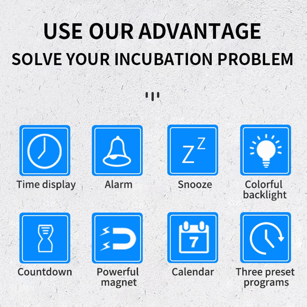 Dual Channel Timer Multifunction Digital Kitchen Timer Incubation Timepiece Alarm Clock with Snooze Large Display Magnetic Back