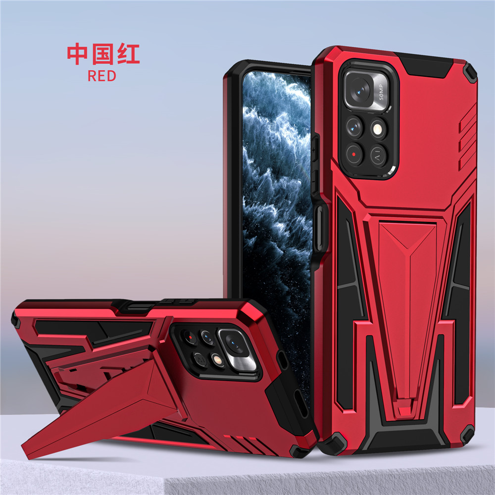 PocoM4 Pro Case Heavy Duty Schokbestendig Siliconen Armor Telefoon Cover Voor Poco Poko Pocco Little M4Pro M 4 Pro 4Pro m4 Pro 5G Fundas: For Poco M2 Pro / Red